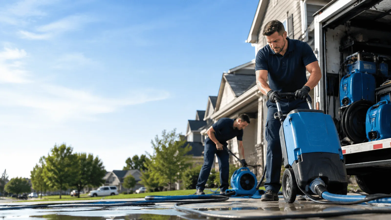 Crawlspace Water Damage being performed in Travelers Rest, SC